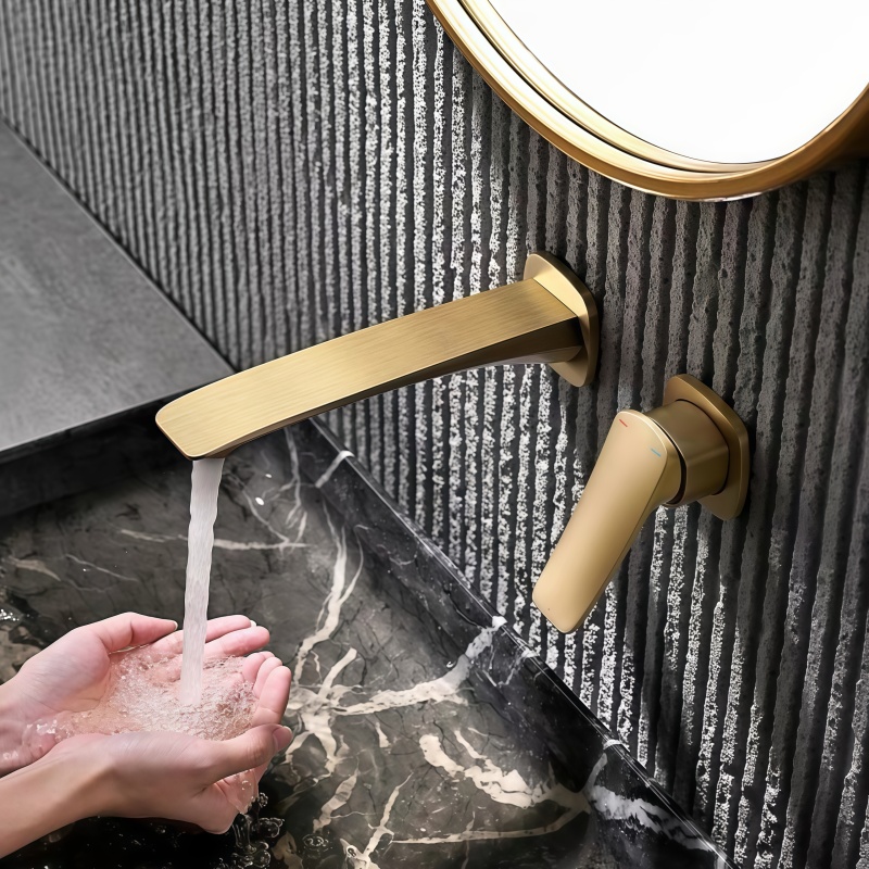 Basin Mixer Cartridge - Altın Kaplama Gizli Banyo Bataryası Gömme