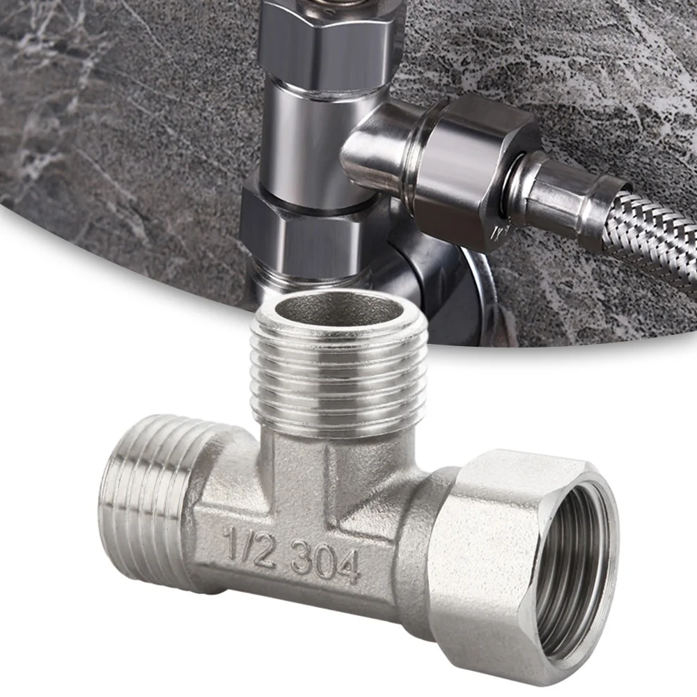 Shower Valve Cartridge - Paslanmaz Çelik T Adaptörü G1/2 inç