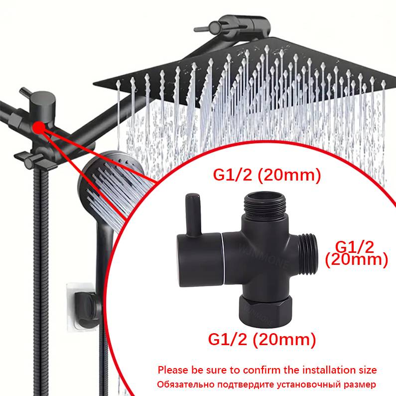 Siyah Gümüş 3 Yollu T-Adaptör  - Shower Valve Cartridge incelemesi ve fiyatı